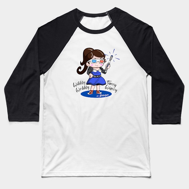 Wibbly Wobbly Timey Wimey Baseball T-Shirt by xo_BellaLuna